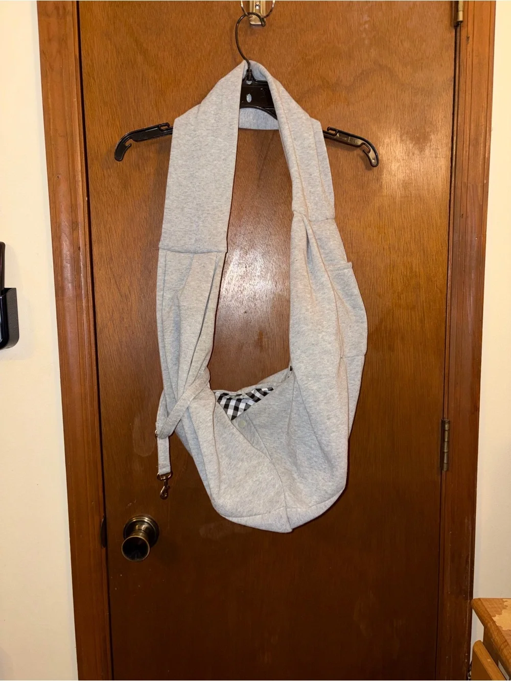 Gray Pet Sling Carrier - Comfortable Dog Travel Sling